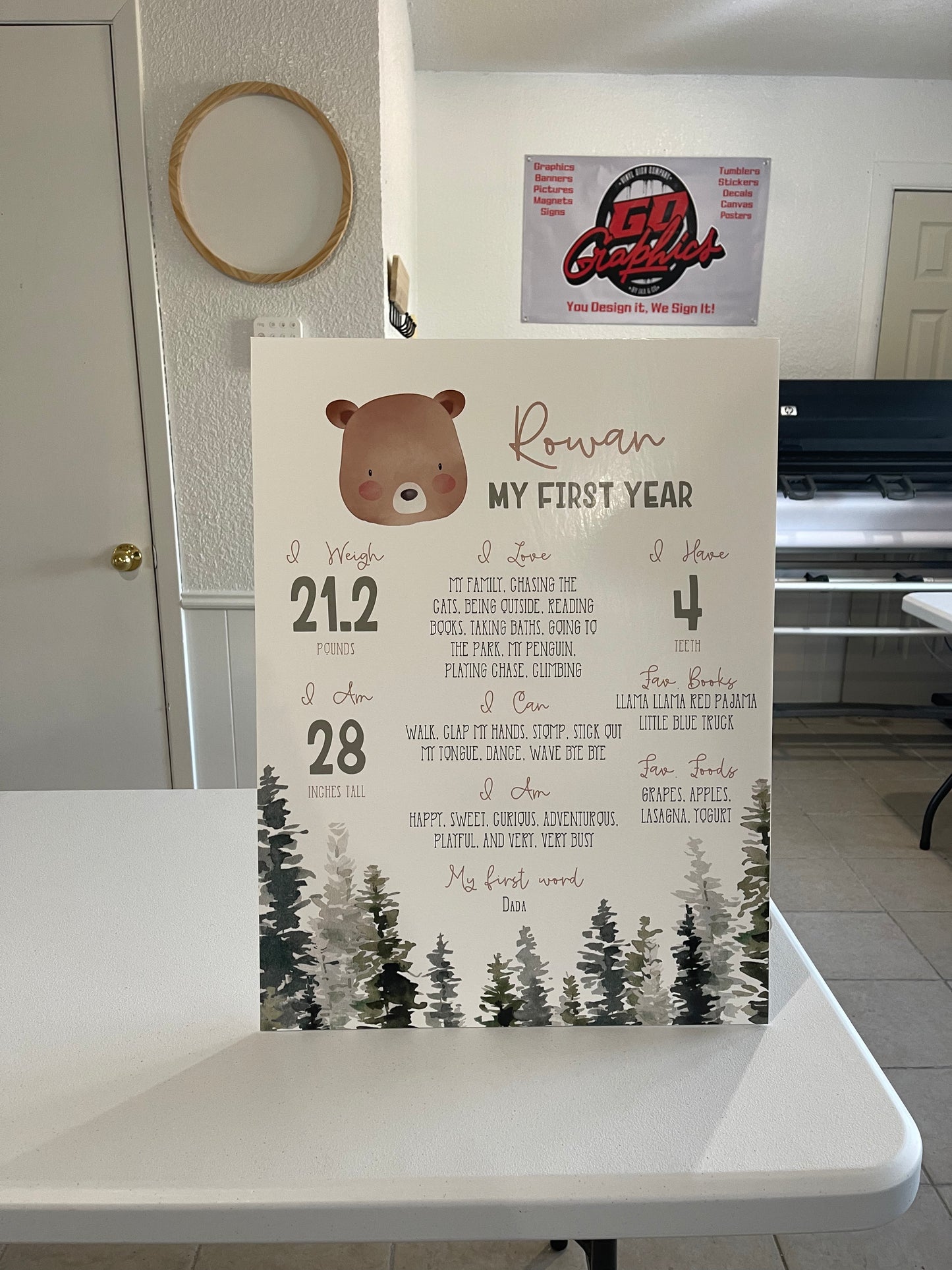 Baby Milestone Board